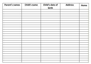 Parent Email List Template 6 Contact List Templates Pdf Doc Sample Templates