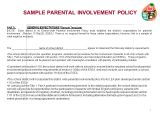 Parent Involvement Plan Template Samples and Handouts Powerpoint Sample Slide Ppt Download