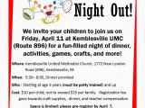 Parent Night Flyer Template Fun Things to Do with Kids In Chester County Parents