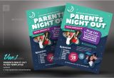 Parent Night Flyer Template Parents Night Out Flyer Templates by Kinzishots Graphicriver