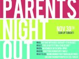 Parent Night Flyer Template Parents Night Out Google Search Compass Ideas