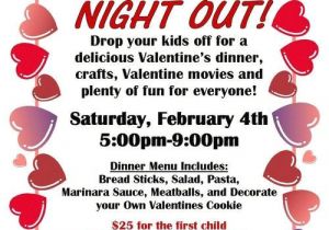 Parent Night Flyer Template Parents Night Out Valentine Sample Flier Serving