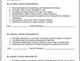 Parent Student Contract Template Behavior Contract Elementary Power Trio