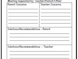 Parent Teacher Meeting Report Template This Template for Parent Meeting Notes Helps to Keep
