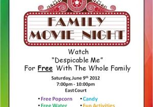 Parents Night Out Flyer Template Free 33 Awesome Movie Night Template Flyer Free Images Stuff