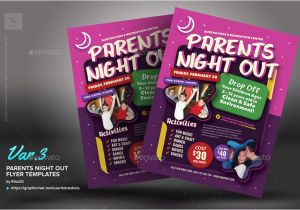 Parents Night Out Flyer Template Parents Night Out Flyer Templates by Kinzishots Graphicriver