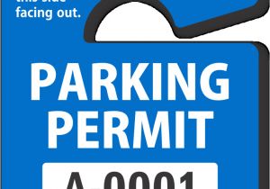 Parking Permit Templates Parking Hang Tags Design Online at Myparkingpermit