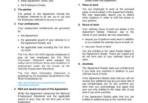 Part Time Employment Contract Template Free Part Time Employment Agreement Template Sample