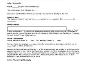 Part Time Employment Contract Template Free Part Time Employment Contract Template Free