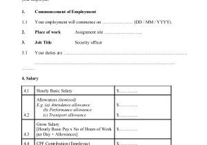 Part Time Employment Contract Template Free Sample Employment Contract 18 Documents In Word Pdf