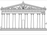 Parthenon Template Parthenon Greece Drawing Coloring Page Google Search