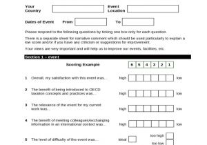 Participant Registration form Template End Of event Participant Evaluation form Free Download