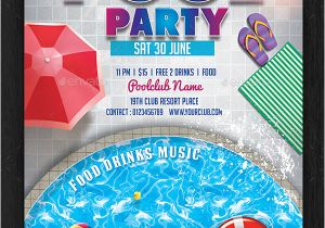 Party Invitation Flyer Templates 33 Printable Pool Party Invitations Psd Ai Eps Word