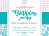 Party Invitation Flyer Templates Birthday Party Invitation Free Flyer Template Download