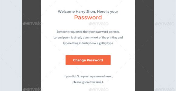 Password Reset Notification Email Template Notify Notification Email Template Psd by