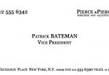 Patrick Bateman Business Card Template Make Patrick Bateman 39 S Business Card Youtube