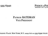Patrick Bateman Business Card Template Make Patrick Bateman 39 S Business Card Youtube
