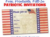 Patriotic Invitation Templates Free Free Printable Patriotic Invitations Planning A 4th Of