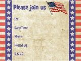 Patriotic Invitation Templates Free Patriotic Free Printable Fill In Invitations 4th Of July