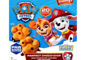 Paw Patrol Wrapping Paper Card Factory Mrs Freshley S Paw Patrol Pawfect Choco Chip Mini Chocolate Paw Muffins 8 25 Oz 5 Packs Walmart Com