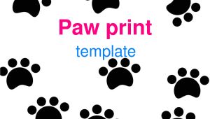 Paw Print Powerpoint Template Paw Print Template Clipart Best