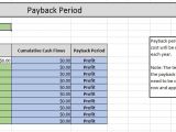 Payback Period Template Project Finance Analytical Methods Project Management