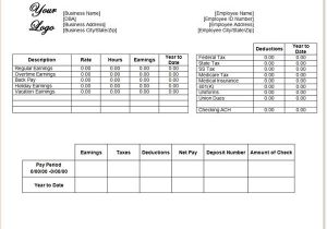 Paycheck Stub Template In Microsoft Word Download A Free Pay Stub Template for Microsoft Word or Excel