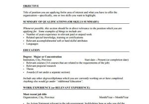 Pdf Fresher Resume format Resume Template for Fresher 10 Free Word Excel Pdf