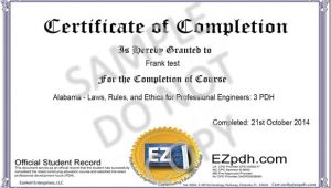 Pdh Certificate Template Certificate Sample1 Jpg Ez Pdh Com