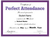 Perfect attendance Certificate Template 2018 Certificate Of attendance Fillable Printable Pdf