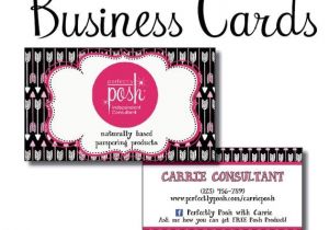 Perfectly Posh Business Card Template Items Similar to Perfectly Posh Diy Business Cards for