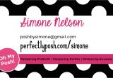 Perfectly Posh Business Card Template Posh by Simone Making My Own Business tools