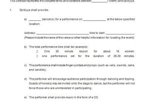 Performance Based Service Contract Template 15 Performance Contract Templates Word Pdf Google