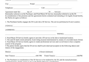 Performance Based Service Contract Template 7 Artist Performance Contract Template Word Pdf Docs