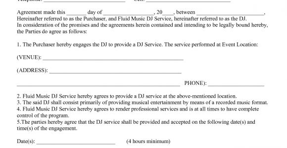 Performance Based Service Contract Template 7 Artist Performance Contract Template Word Pdf Docs