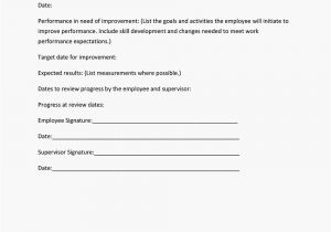 Performance Improvement Email Template Sample Employee Performance Improvement Plan Template 40
