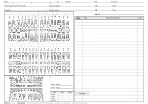 Periodontal Chart Template 4 Best Images Of Dental Charting Sheet Printable Dental