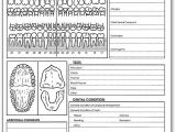 Periodontal Chart Template 5 Best Images Of Dental Exam Chart form Dental