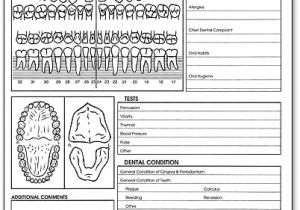 Periodontal Chart Template 5 Best Images Of Dental Exam Chart form Dental