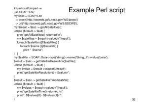 Perl Script Template Ppt Connecting Data and Services with Web Services