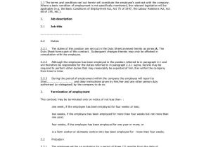 Permanent Employment Contract Template 12 Employment Contracts for Restaurants Cafes and
