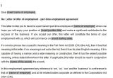 Permanent Employment Contract Template Part Time Employment Contracts Template