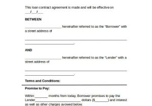 Person to Person Contract Template Sample Loan Contract Template 12 Free Documents In Pdf