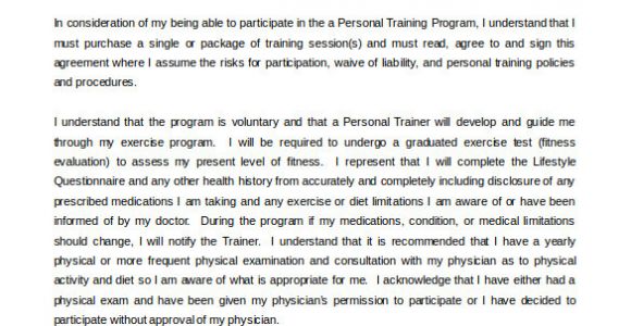 Personal Fitness Contract Template 15 Gym Contract Templates Word Google Docs Apple