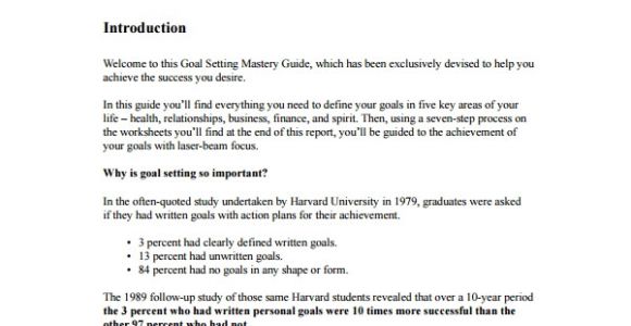 Personal Goal Contract Template 13 Sample Goal Setting Templates Pdf Word