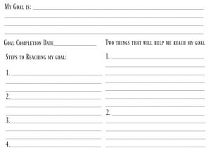 Personal Goal Contract Template 4 Free Goal Setting Worksheets Free forms Templates and