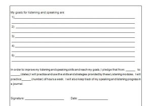 Personal Goal Contract Template 7 Learning Contract Templates Samples Pdf Google