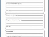 Personal Goal Contract Template Student Goal Setting Printable Classroom Freebies