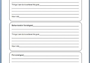 Personal Goal Contract Template Student Goal Setting Printable Classroom Freebies