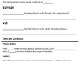 Personal Loan Contract Template Pdf Agreement form Sample